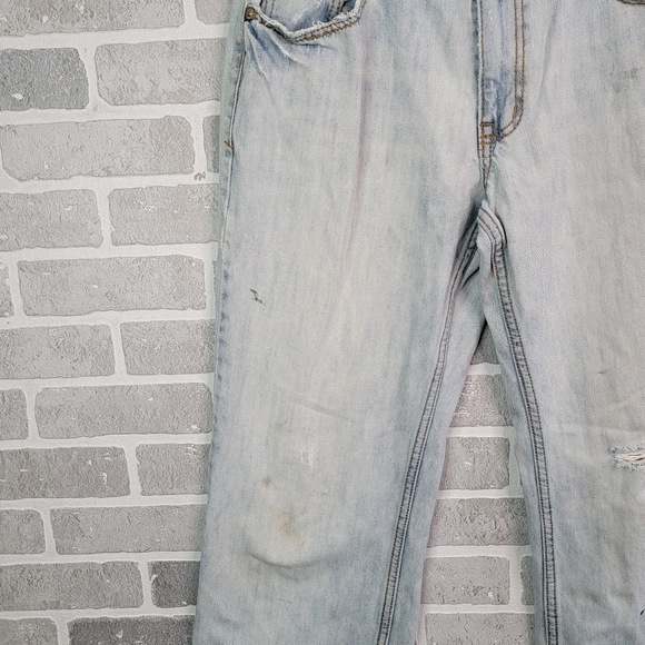 Aeropostale Benton Original Bootcut Wide Leg Thrashed Denim Jeans Men's Size 32 - Picture 6 of 16